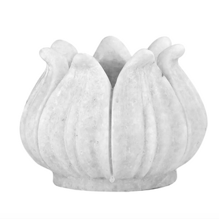 Marble Lotus Flower Planter