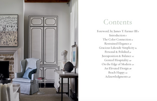 Table of contents from Ashley Gilbreath's book, The Joy of Home