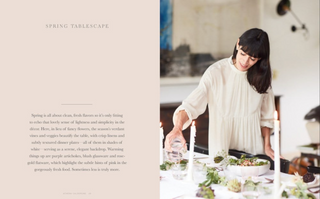 Spring tablescape spread from Cook Beautiful by Athena Calderone