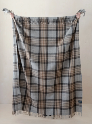 Tartan Plaid Throw Blanket - Blue