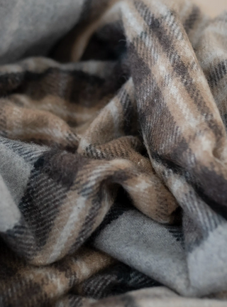 Tartan Plaid Throw Blanket - Blue