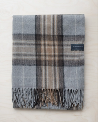 Tartan Plaid Throw Blanket - Blue