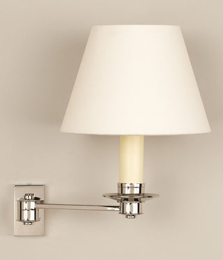 Library Single Arm Wall Light - Nickel