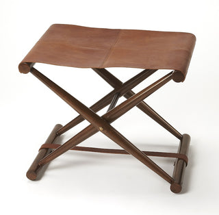 Leather Folding Stool