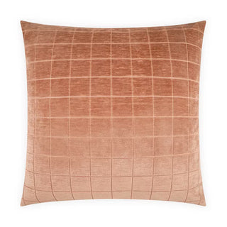 Camden Check Pillow - Salmon