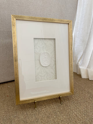 Custom Framed Intaglios - Ivory Wallpaper Backing