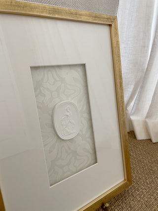 Custom Framed Intaglios - Ivory Wallpaper Backing