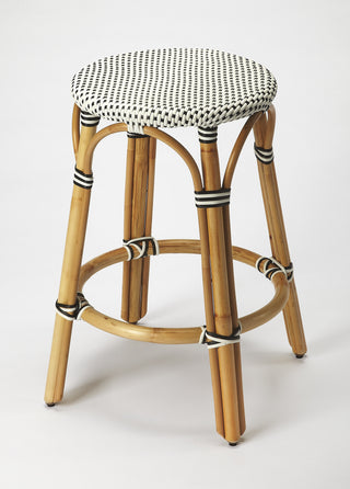 Rattan Round 24" Counter Stool