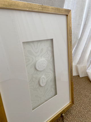 Custom Framed Intaglios - Ivory Wallpaper Backing