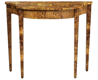 Burl Console Table