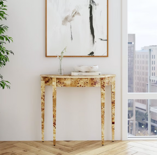 Burl Console Table