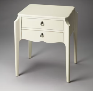 Wilshire End Table - White