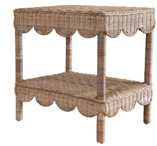 Coco Scalloped Side Table