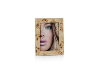 Burl Wood Veneer Photo Frame