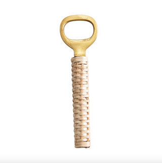 Rattan Wrapped Bottle Opener