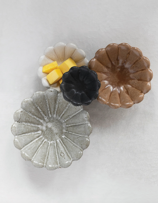 Stoneware Flower Bowl - Medium